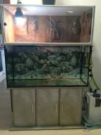 Akvárium s nástavbou pro vodní želvu