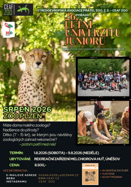 Letní pobytový tábor pro děti se zájmem o zvířata a zoologické zahrady