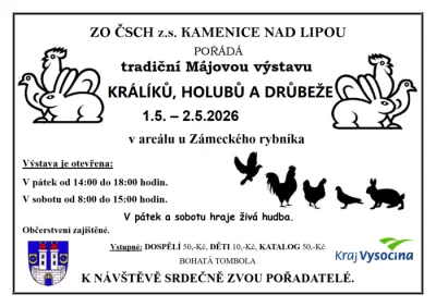 Tradiční Májová výstava v Kamenici nad Lipou