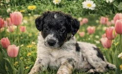 Roztomilá merle štěňátka – 3 pejsci a 1 fenečka