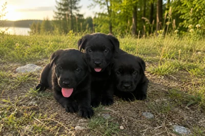 Labrador – štěňátka k odběru, 3 pejsci a 1 fenečka