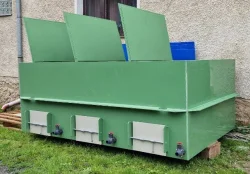Přepravní bedna na ryby.