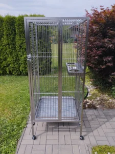 Nerezová klec pro papoušky - voliéra