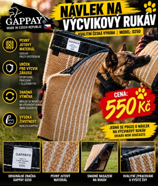 🐕 Ochranný rukáv GAPPAY pro výcvik psů