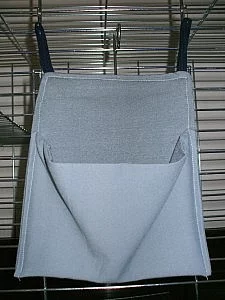 Šité vybavení klece pro potkánky a fretky