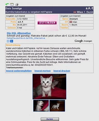 Inzerce v zahraničí (nejen EU) pro CHOVATELE