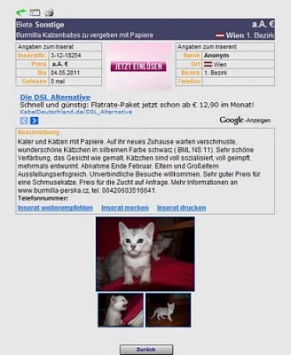 Inzerce v zahraničí (nejen EU) pro CHOVATELE