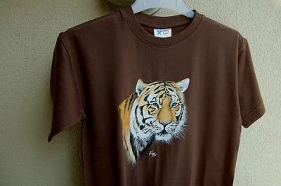 Originální malba na textil a kravaty